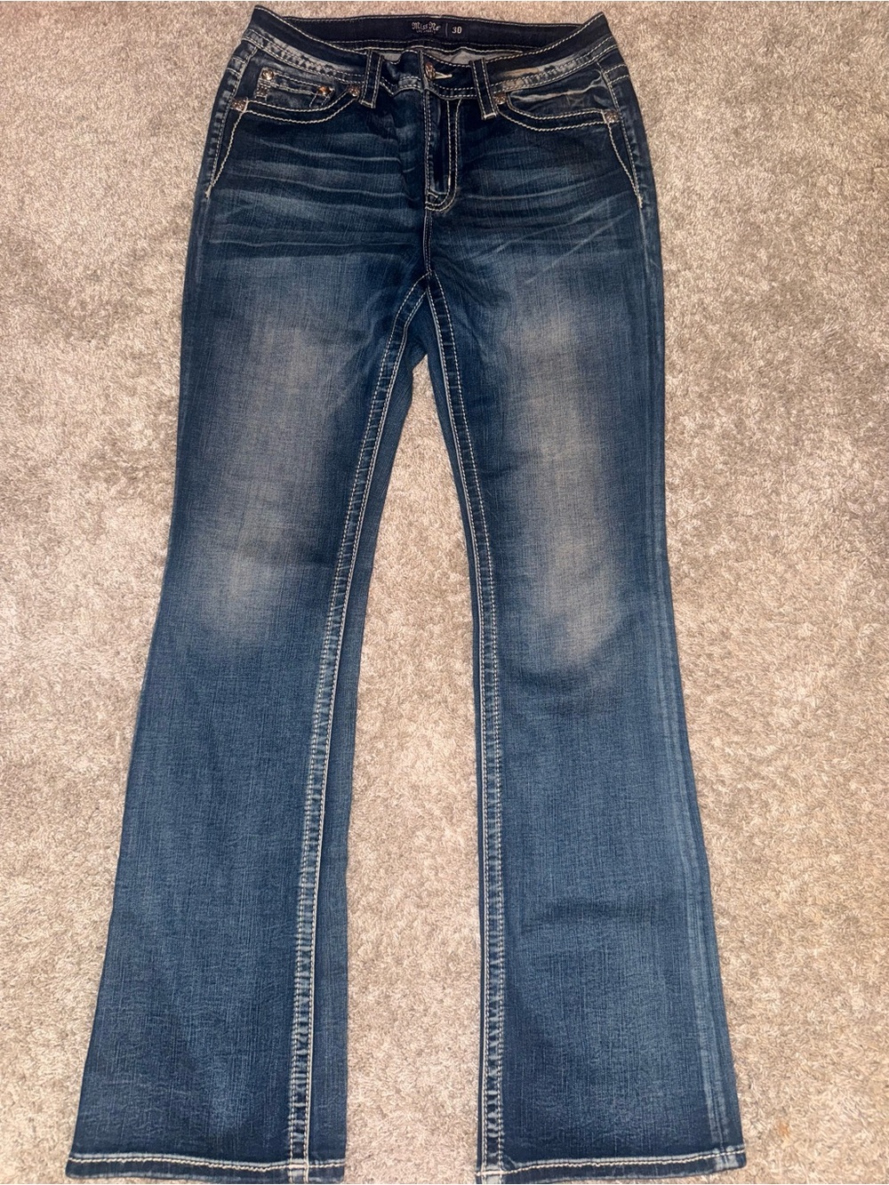 Miss Me Dark Blue Flare Jeans